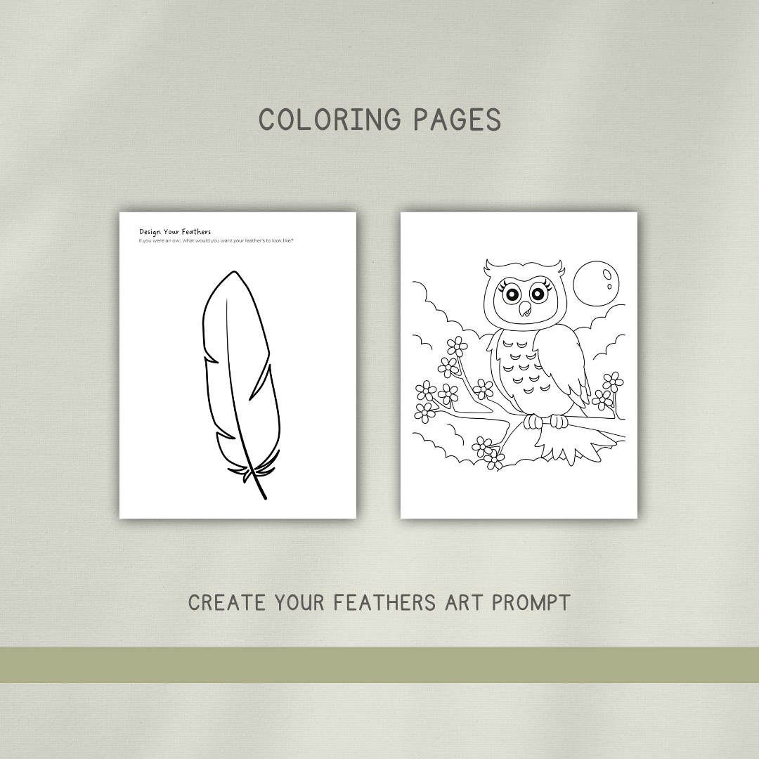 Barn Owls - Preschool Activity Pages - Chickadees Wooden Toys