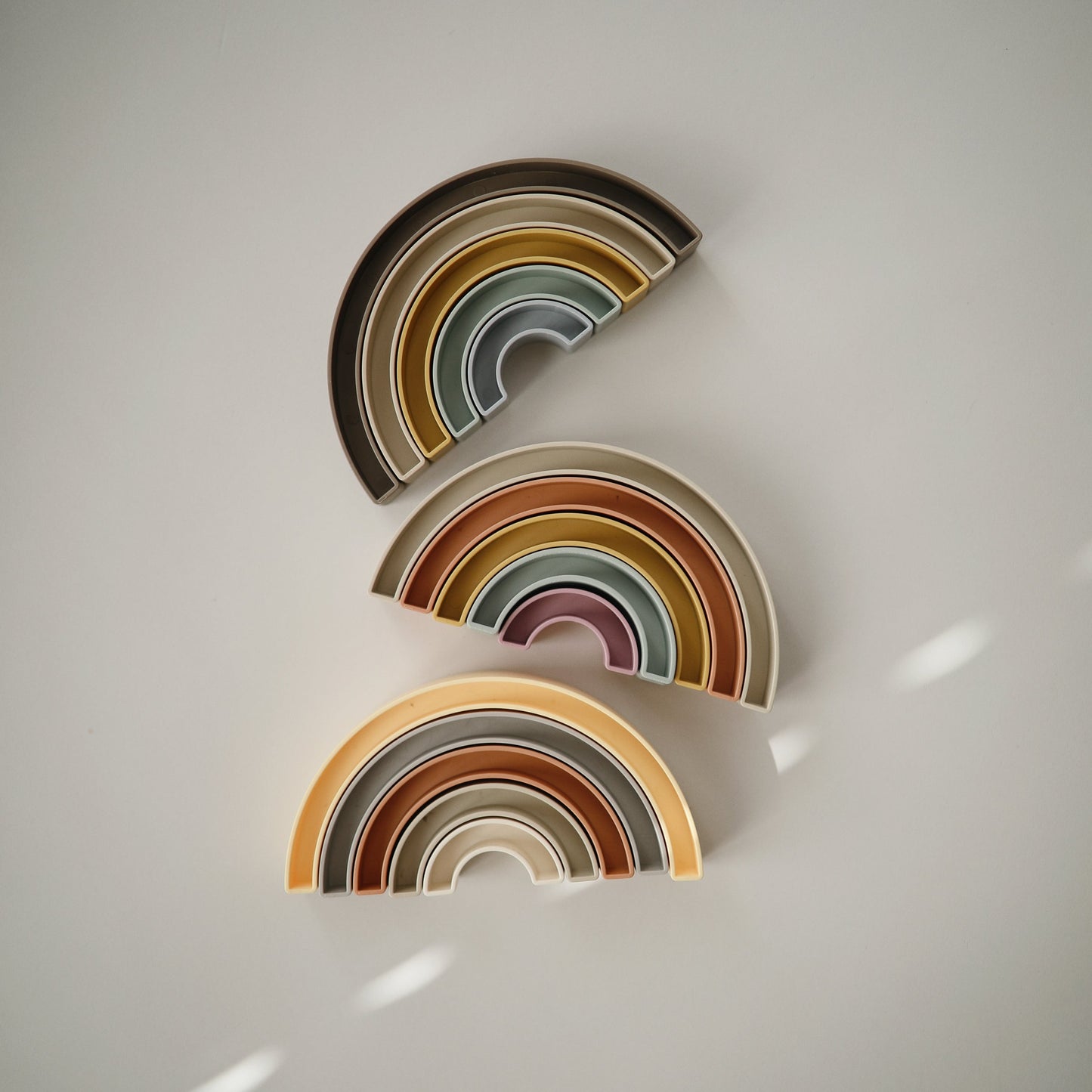 Rainbow Stacker Toy - Chickadees Wooden Toys