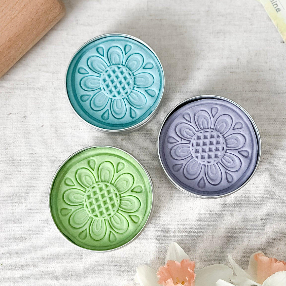 Lavender Spring Scented - Spring Green Play Dough - Chickadees Wooden Toys