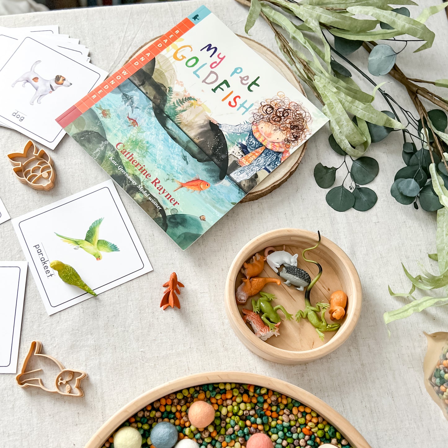 Pets - Read & Play Box - Chickadees Wooden Toys