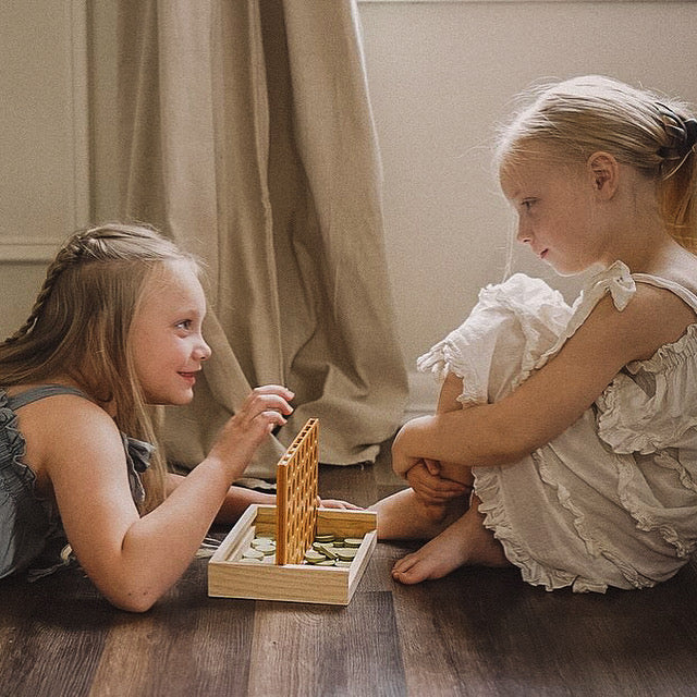 Wooden Four in a Row - Chickadees Wooden Toys