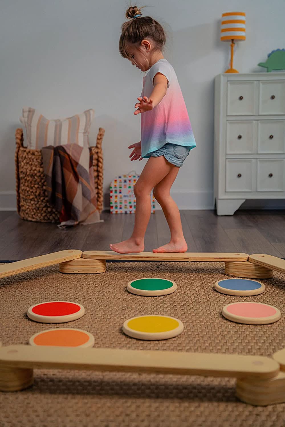 Majesty - Balance Beam Stepping Stones - Chickadees Wooden Toys