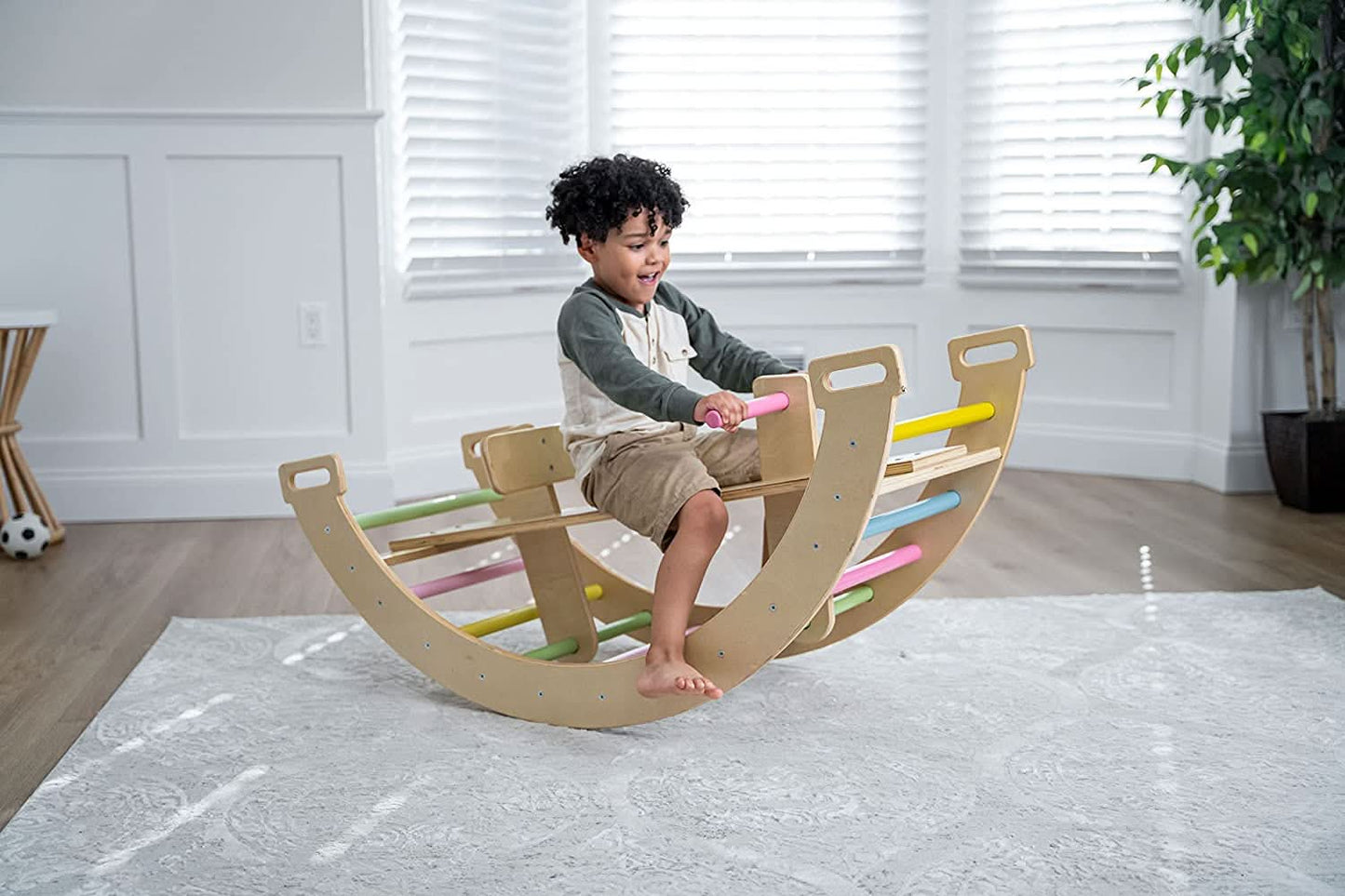 Bailis - Climbing Arch and Rocker - Chickadees Wooden Toys