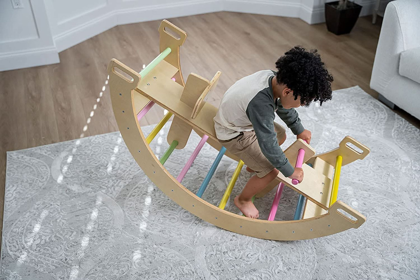 Bailis - Climbing Arch and Rocker - Chickadees Wooden Toys