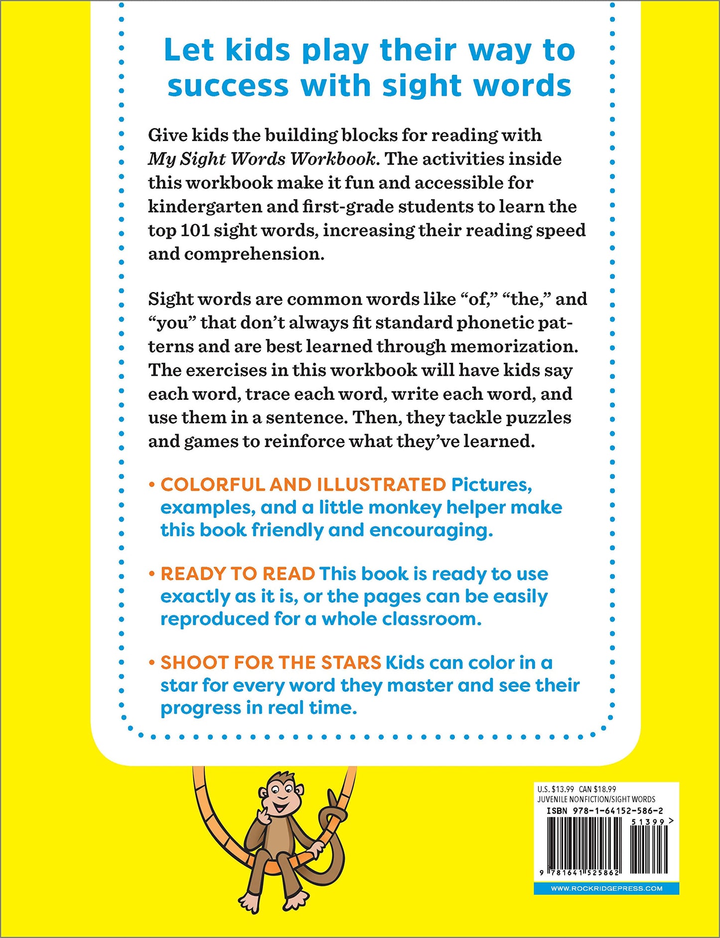My Sight Words Workbook: 101 High-Frequency Words Plus Games & Activities! (Spiral Bound) - Chickadees Wooden Toys