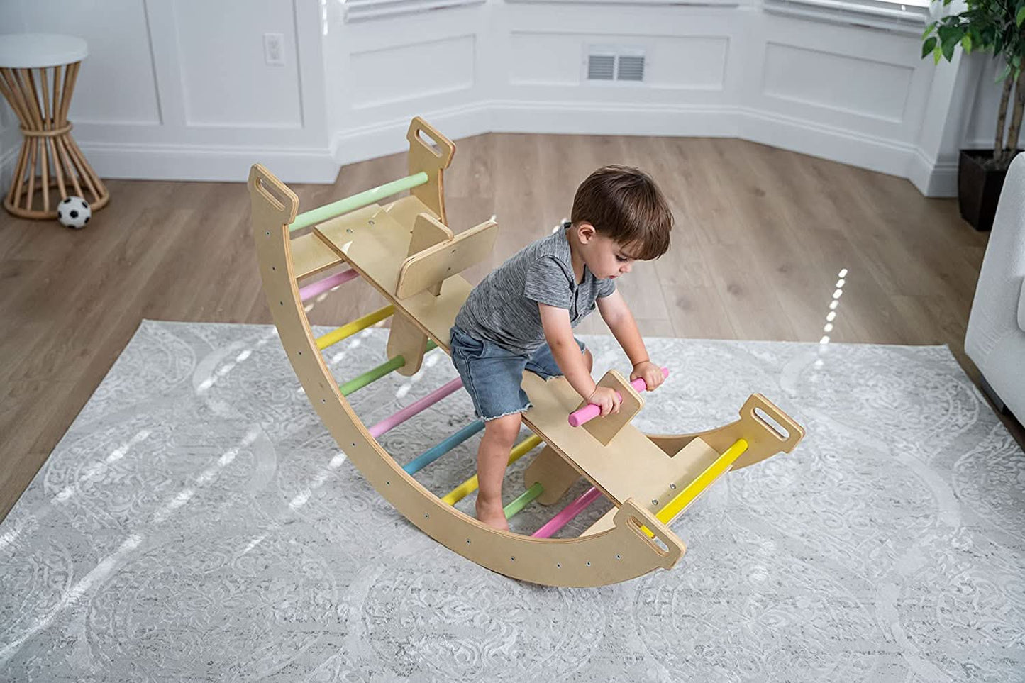 Bailis - Climbing Arch and Rocker - Chickadees Wooden Toys