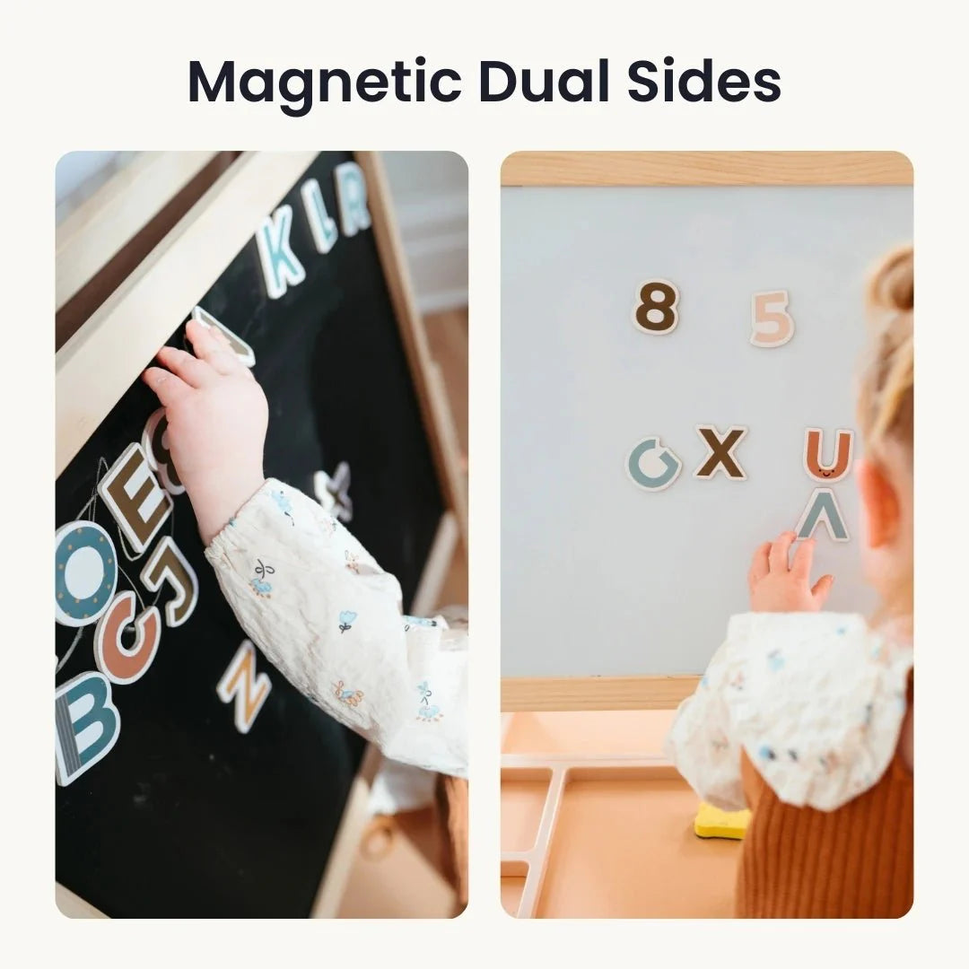 Tiny Land® Magnitales Easel for Kids - Chickadees Wooden Toys