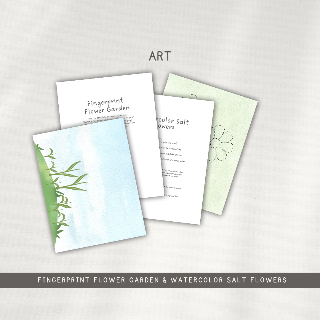 Gardening Themed Activity Pages - Digital Download - Chickadees Wooden Toys