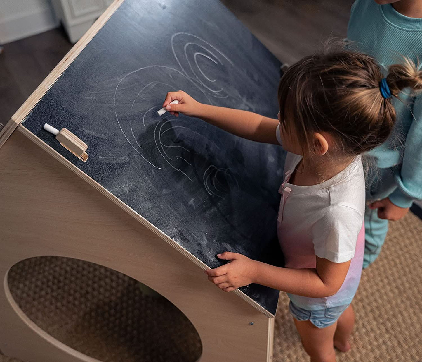 Evergreen- Children's Playhouse with Chalkboard Roof - Chickadees Wooden Toys