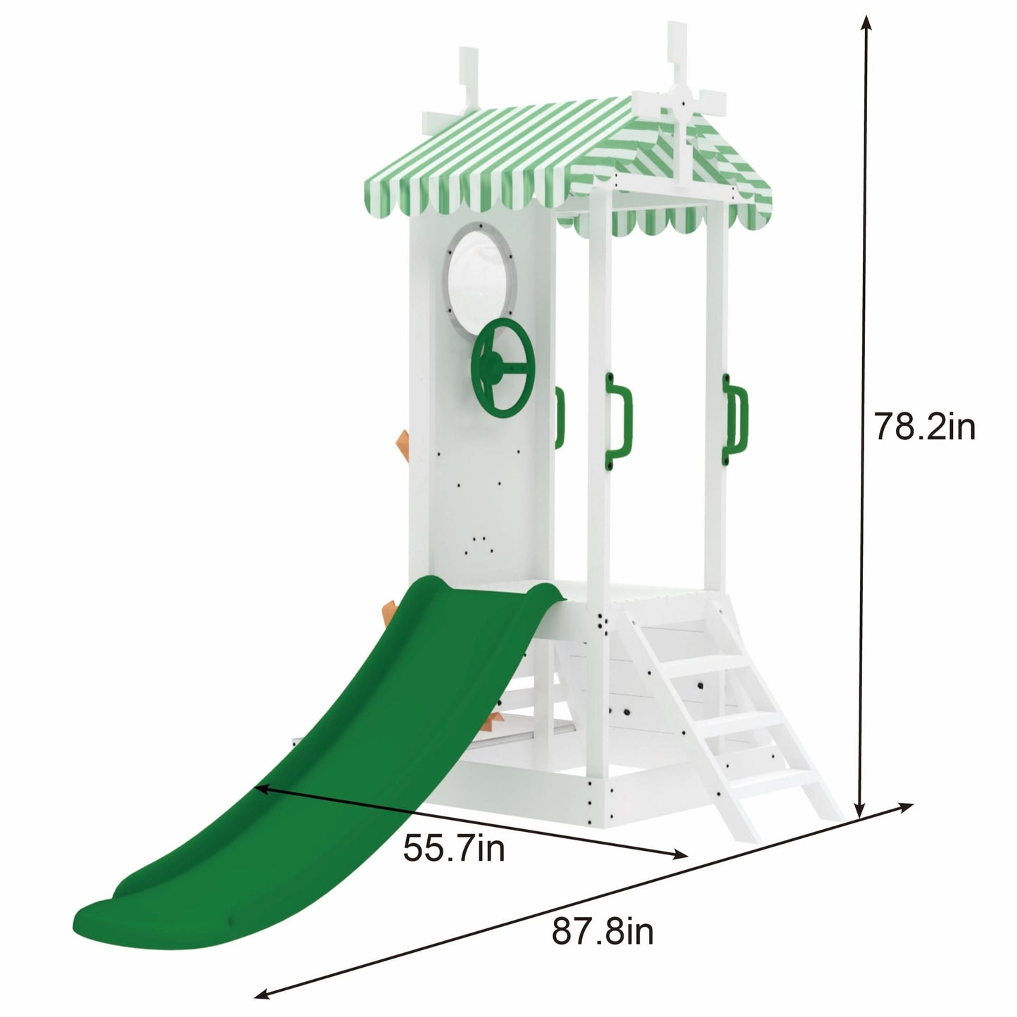 Aloe Outdoor Mini Playset for Toddlers – Water Slide & Backyard Fun - Chickadees Wooden Toys