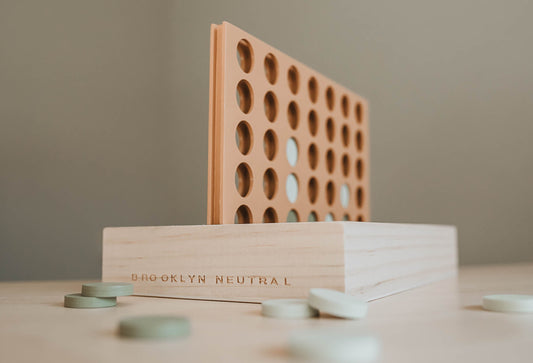 Wooden Four in a Row - Chickadees Wooden Toys