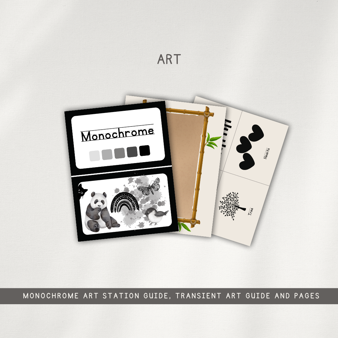 Panda Themed Activity Pages - Digital Download - Chickadees Wooden Toys