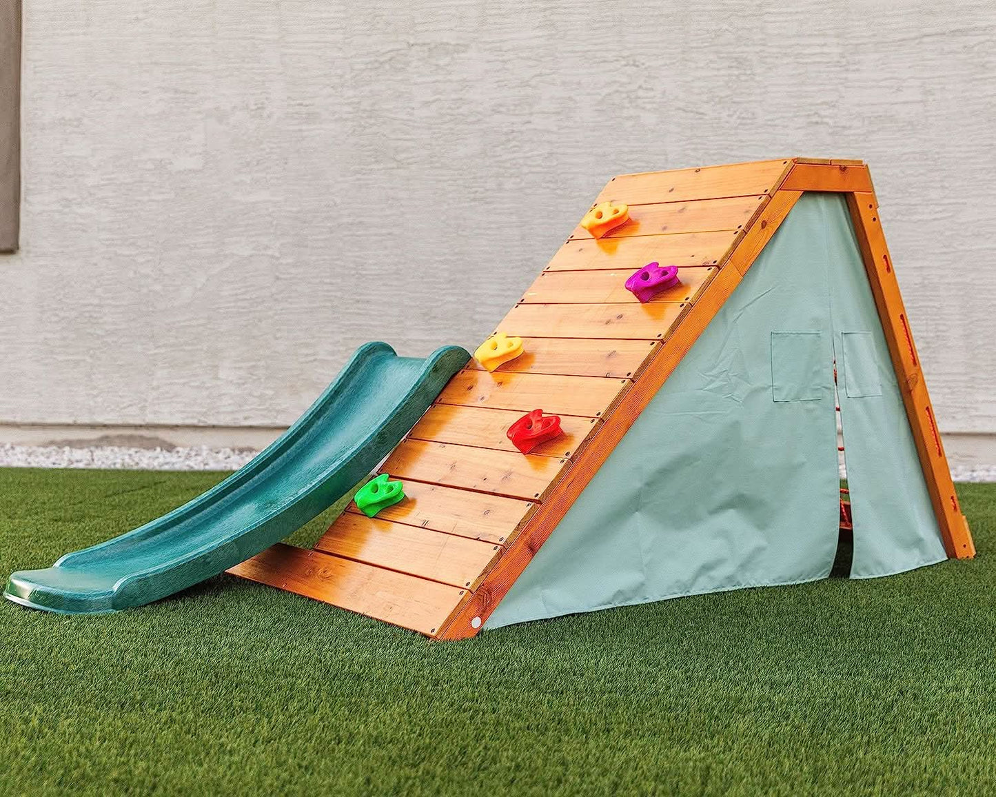 Palm - 5-in-1 Outdoor and Indoor Playground Playset - Chickadees Wooden Toys