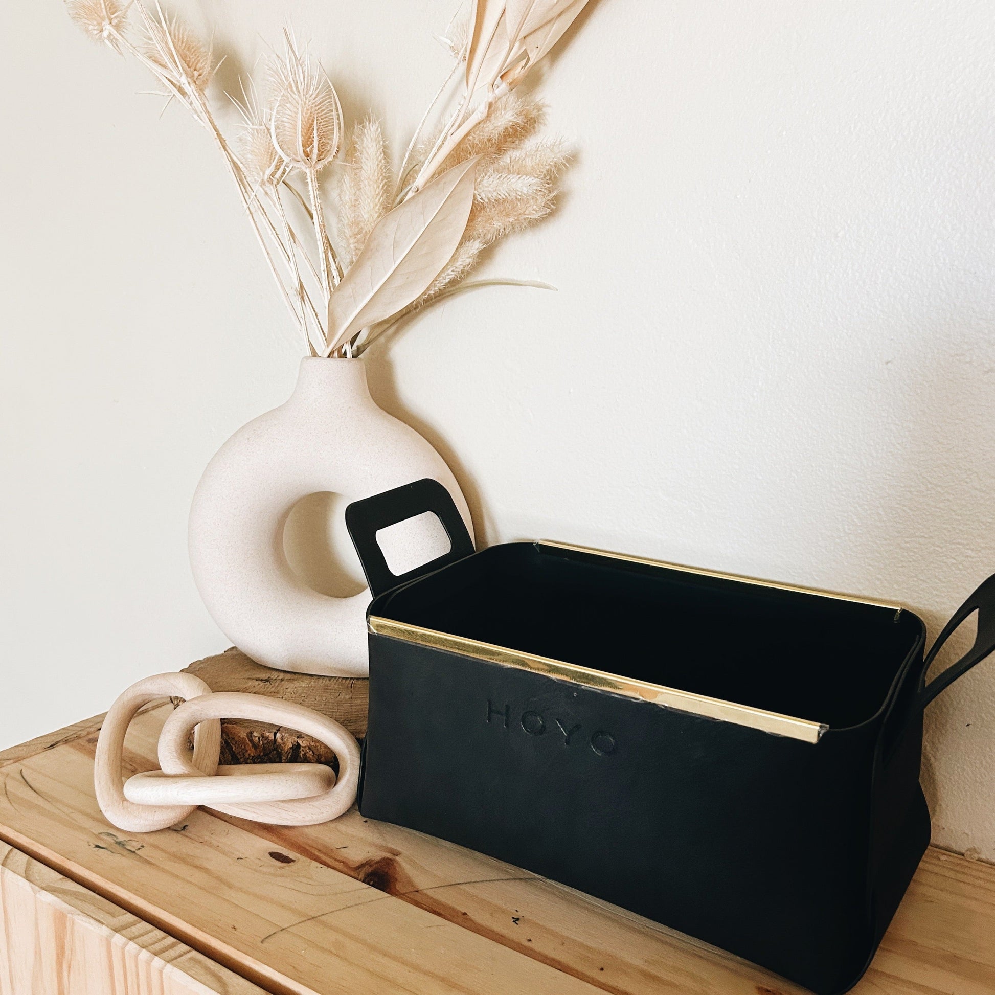 Origami Tote (jet) - Chickadees Wooden Toys