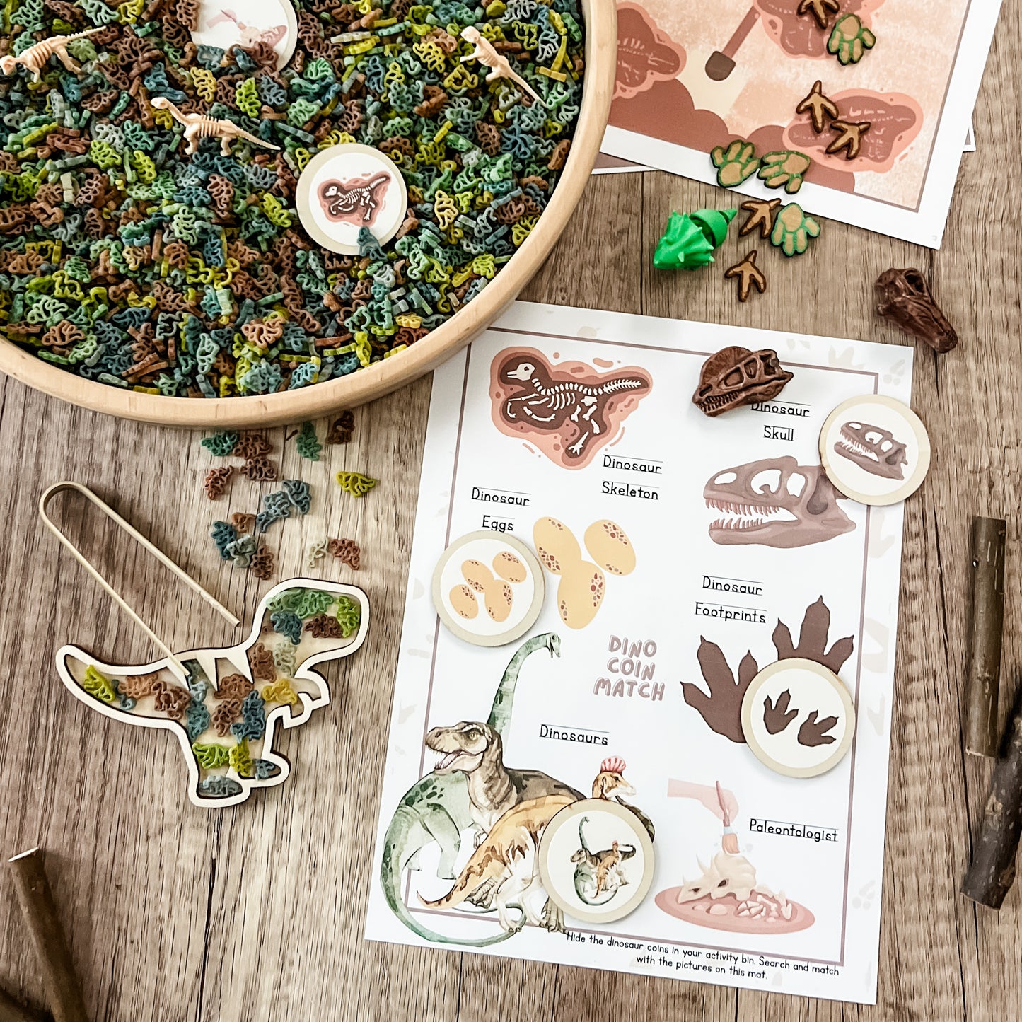 Dinosaur Dig & Play - Chickadees Wooden Toys