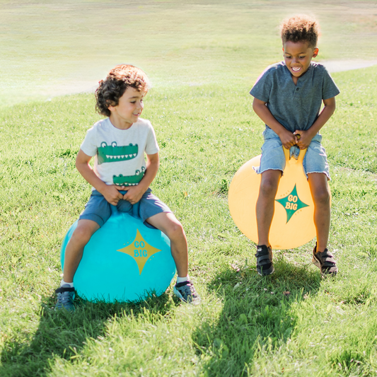 Set of 2 Hop Ball Race Set - Chickadees Wooden Toys