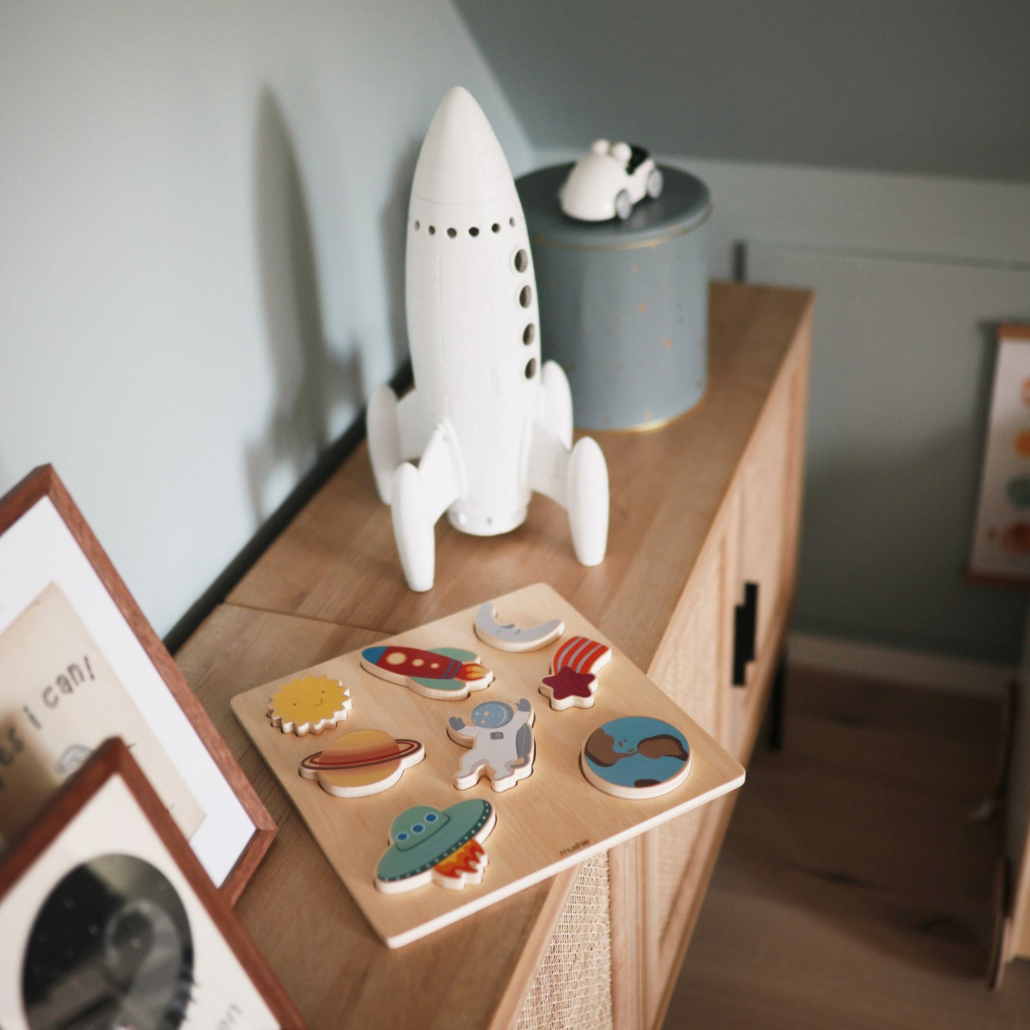 Wooden Space Puzzle - Chickadees Wooden Toys