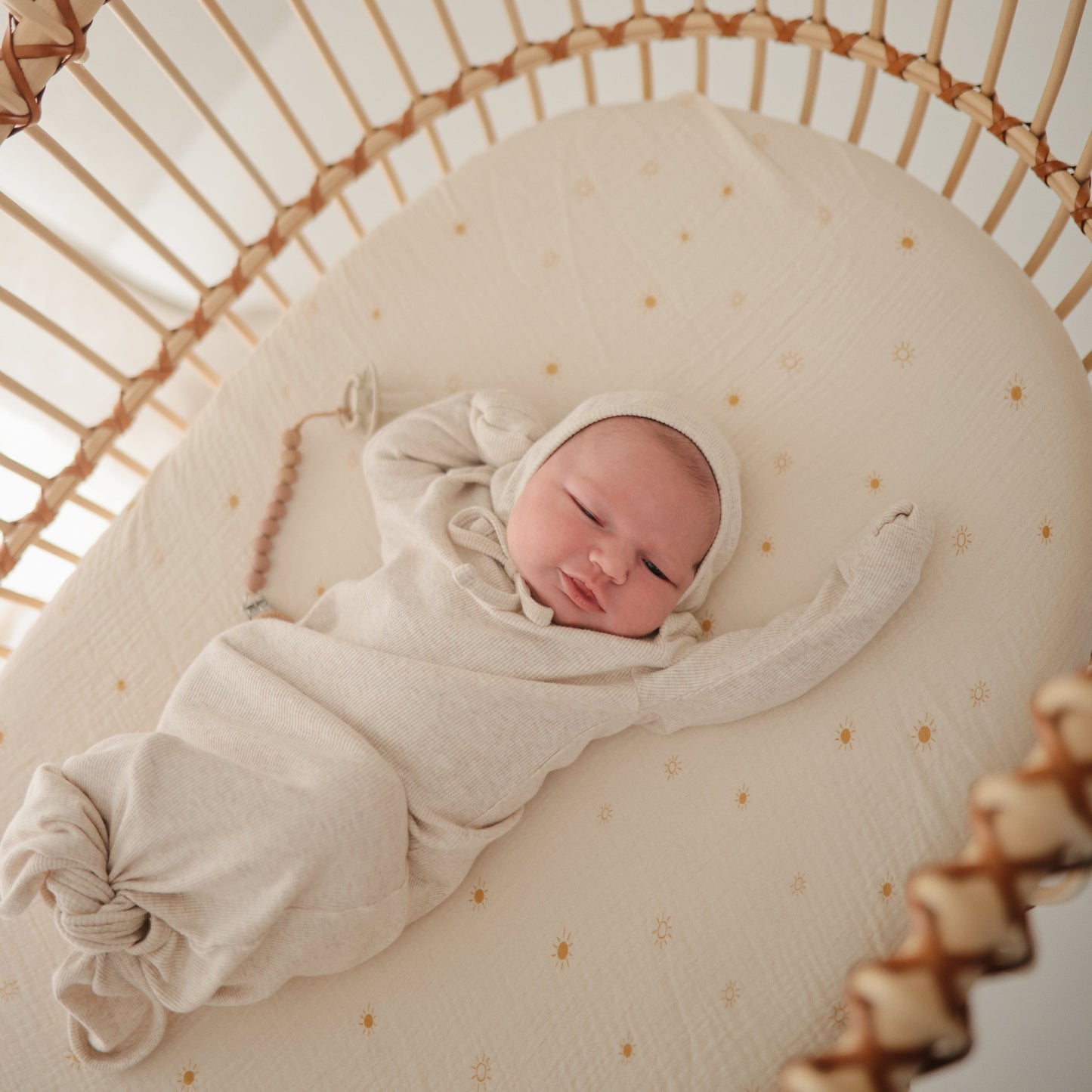 Extra Soft Bassinet Muslin Crib Sheet - Chickadees Wooden Toys