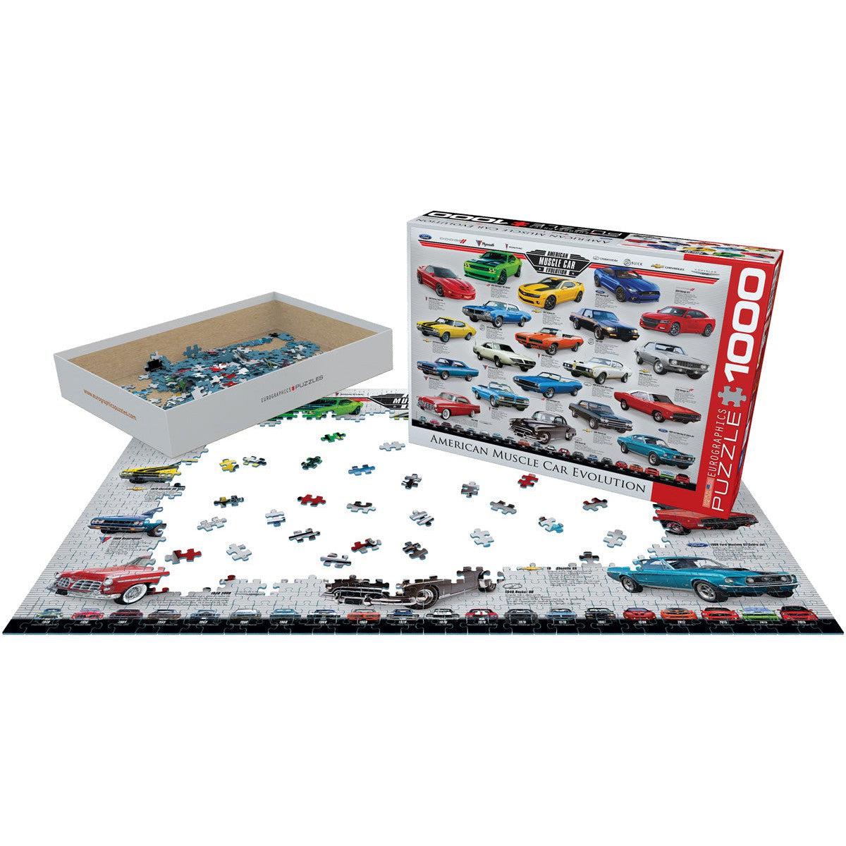 American Muscle Car Evolution 1000 Piece Jigsaw Puzzle Eurographics