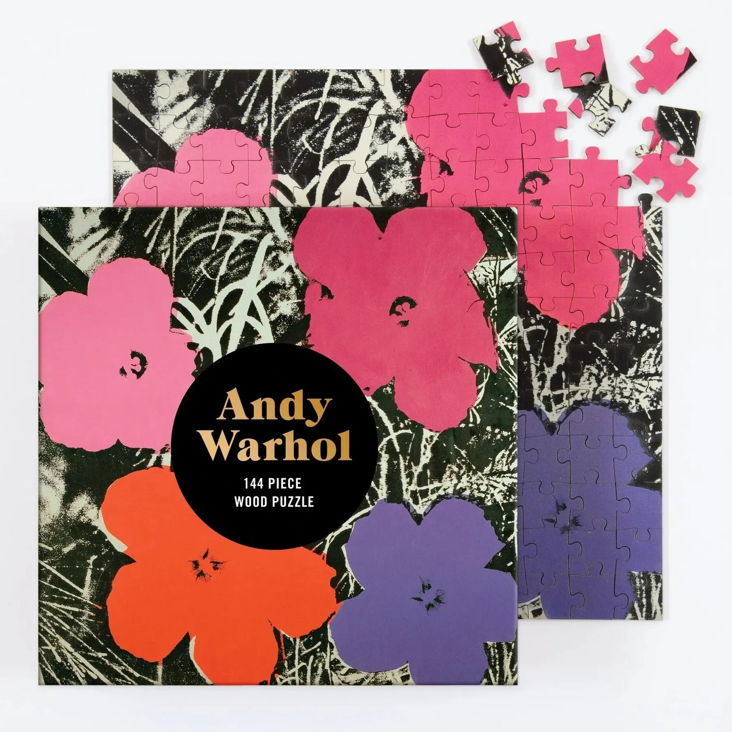 Andy Warhol Flowers 144 Piece Wood Jigsaw Puzzle Galison