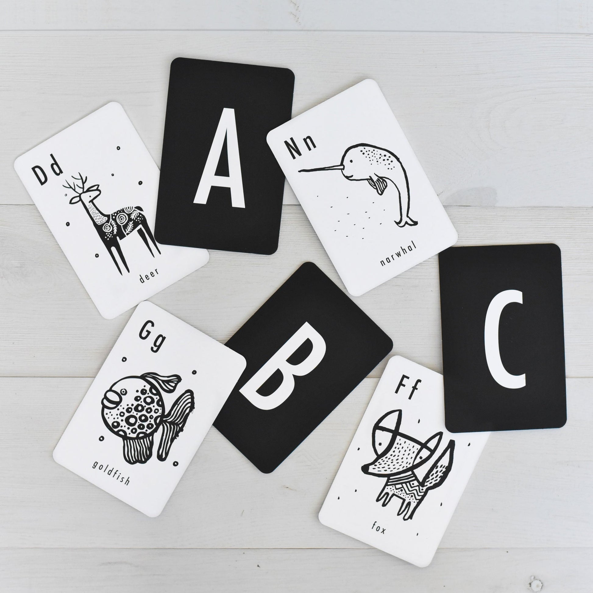 Animal Alphabet Cards - Chickadees Wooden Toys