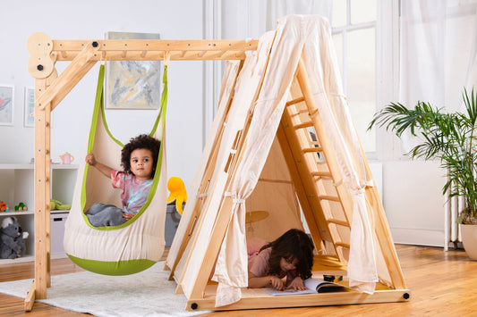 Chestnut Tent Cover – Weather-Resistant Canopy for Large Outdoor Climber - Chickadees Wooden Toys