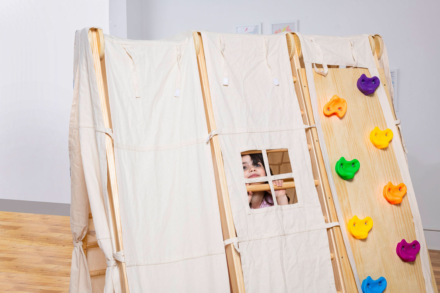 Chestnut Tent Cover – Weather-Resistant Canopy for Large Outdoor Climber - Chickadees Wooden Toys