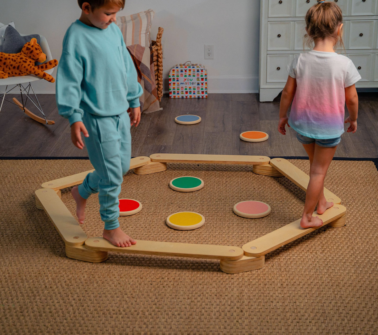 Majesty - Balance Beam Stepping Stones - Chickadees Wooden Toys