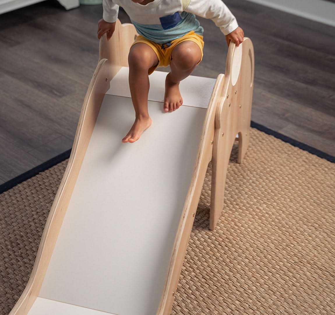 Nima- Elephant Slide - Chickadees Wooden Toys