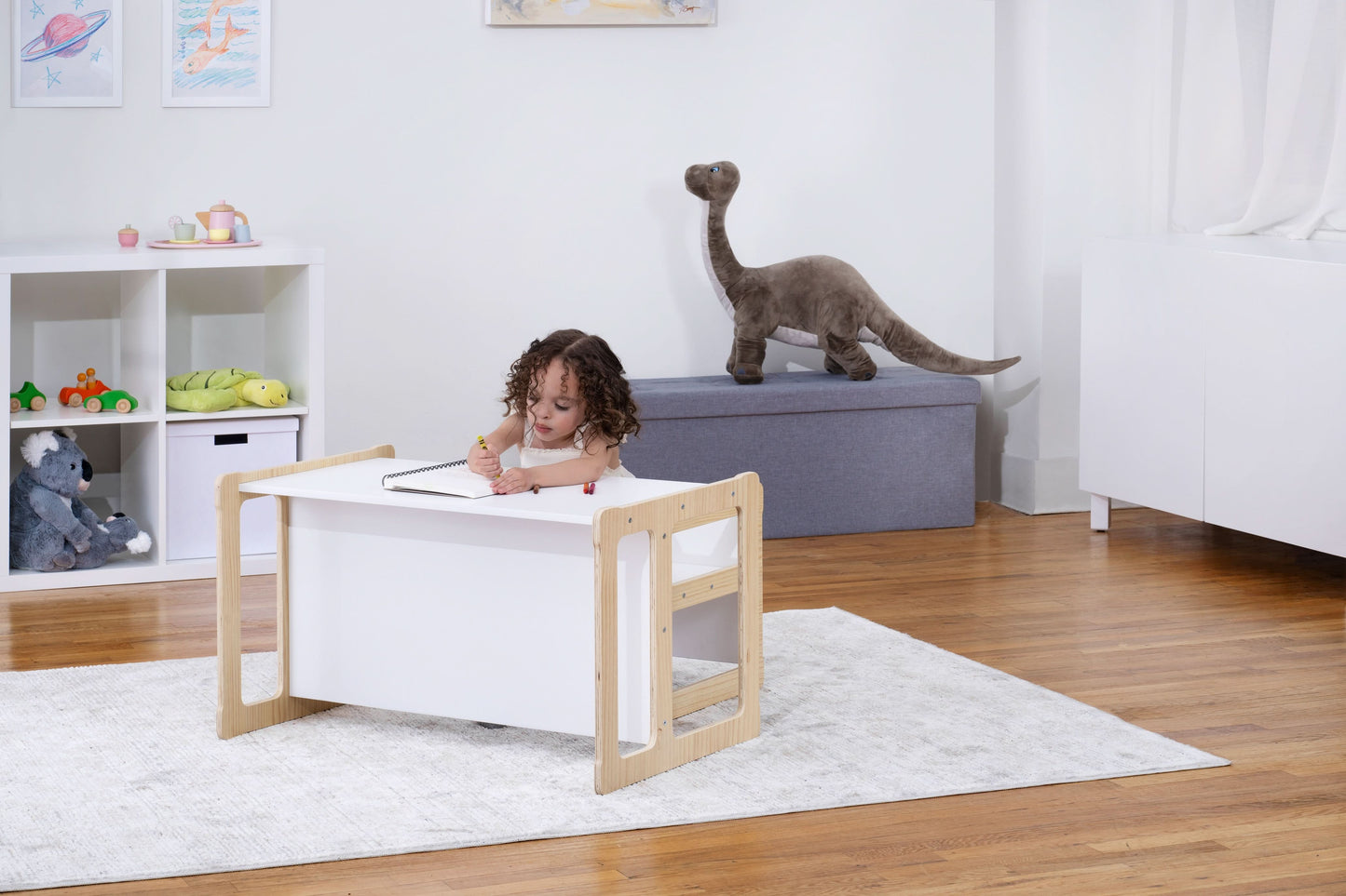 Hanover Weaning Table & Chair Set for Toddlers | Montessori-Style Wood Furniture - Chickadees Wooden Toys