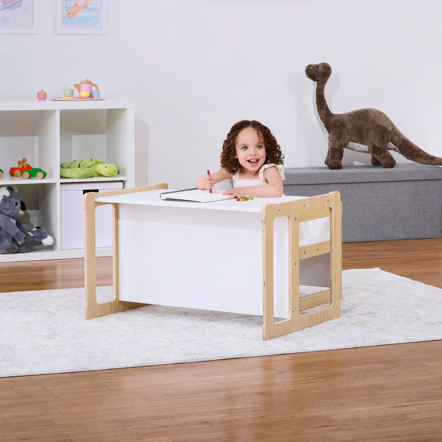 Hanover Weaning Table & Chair Set for Toddlers | Montessori-Style Wood Furniture - Chickadees Wooden Toys
