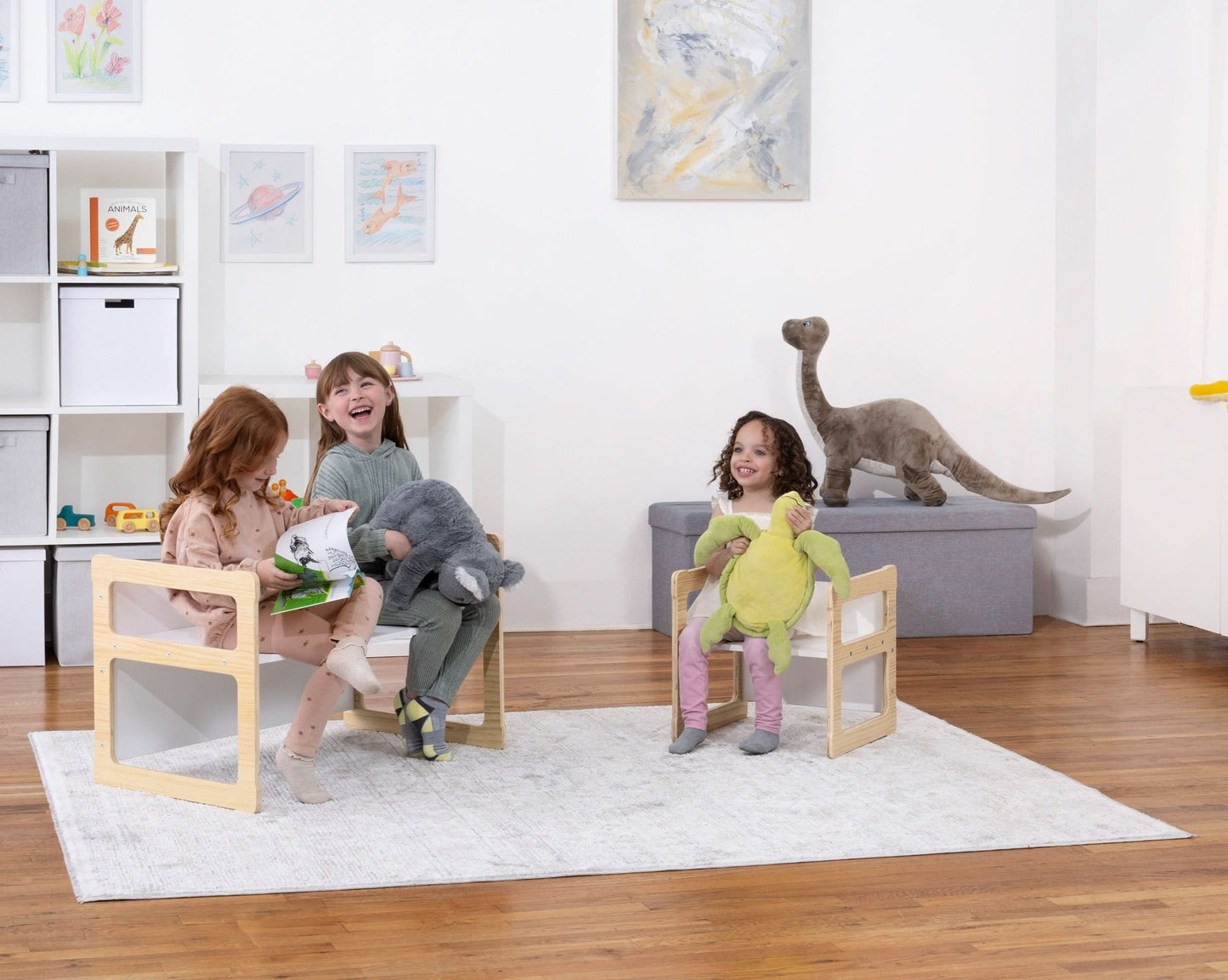 Hanover Weaning Table & Chair Set for Toddlers | Montessori-Style Wood Furniture - Chickadees Wooden Toys