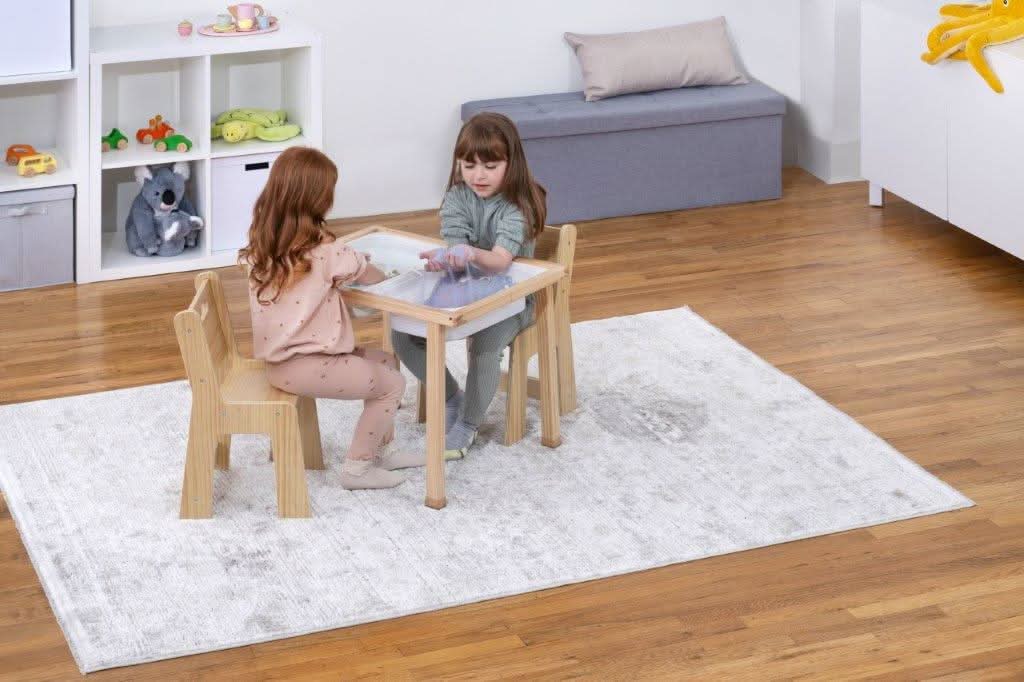 Cordia Wooden Kids Activity Table & Chair Set – Montessori-Inspired Desk for Play & Learning - Chickadees Wooden Toys