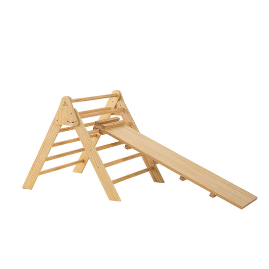 Olive- Pikler Triangle Ladder and Climber Slide - Multiple Sizes - Chickadees Wooden Toys