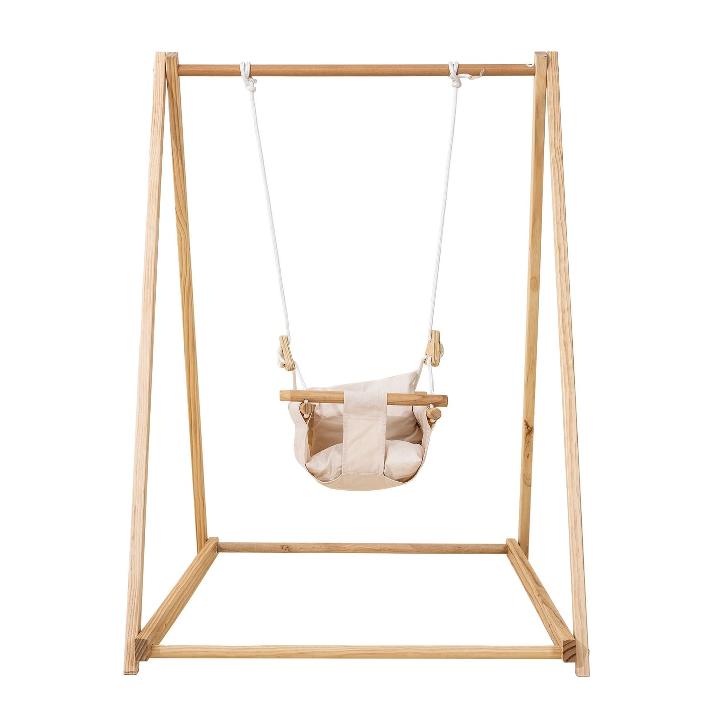 Spruce - Baby and Toddler Foldable Wooden Swing Set - Chickadees Wooden Toys