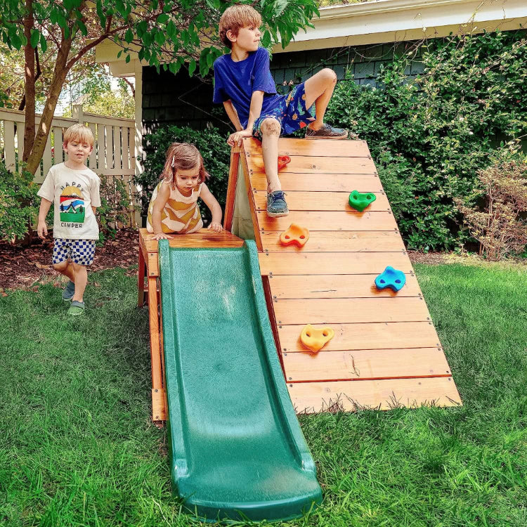 Palm - 5-in-1 Outdoor and Indoor Playground Playset - Chickadees Wooden Toys
