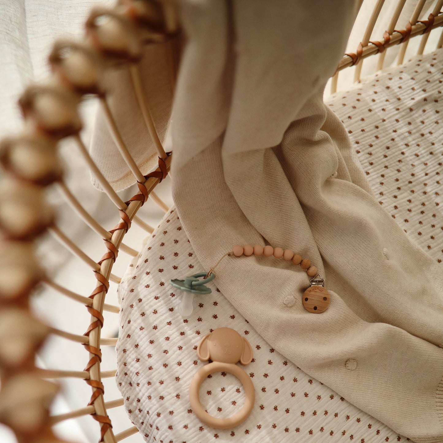 Extra Soft Bassinet Muslin Crib Sheet - Chickadees Wooden Toys
