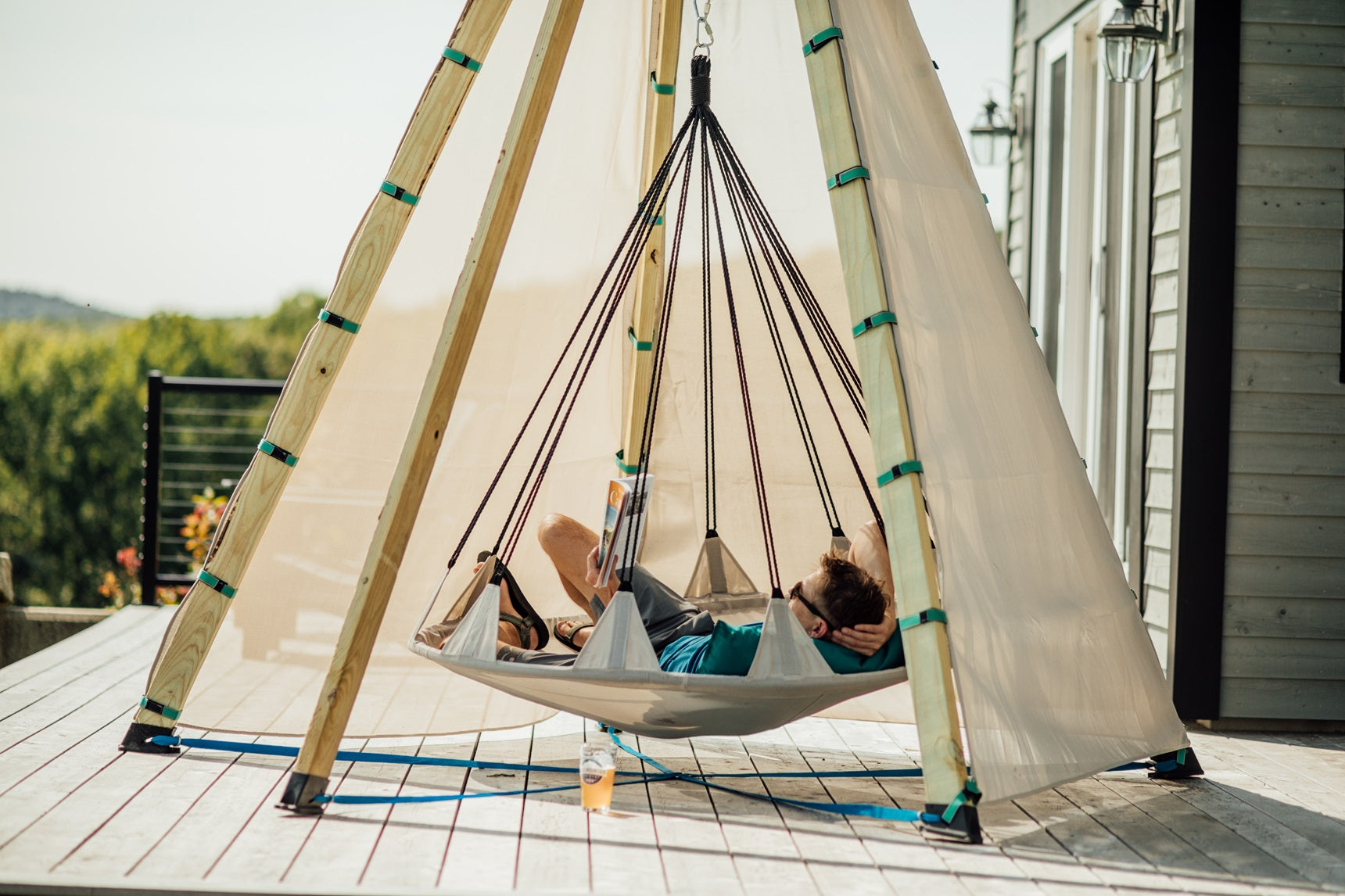 Sky Hover Swing - Chickadees Wooden Toys