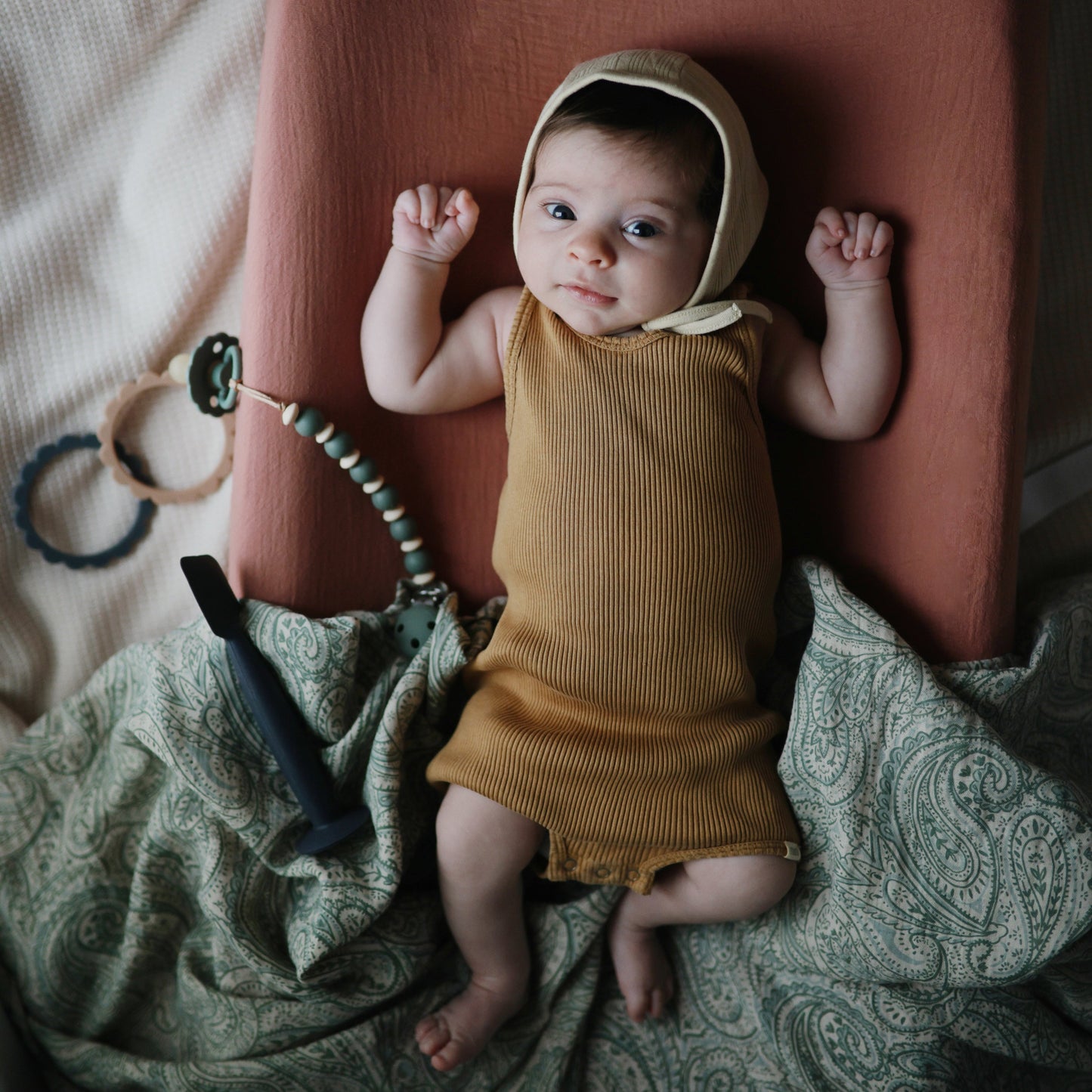 Organic Cotton Muslin Swaddle Blanket - Chickadees Wooden Toys