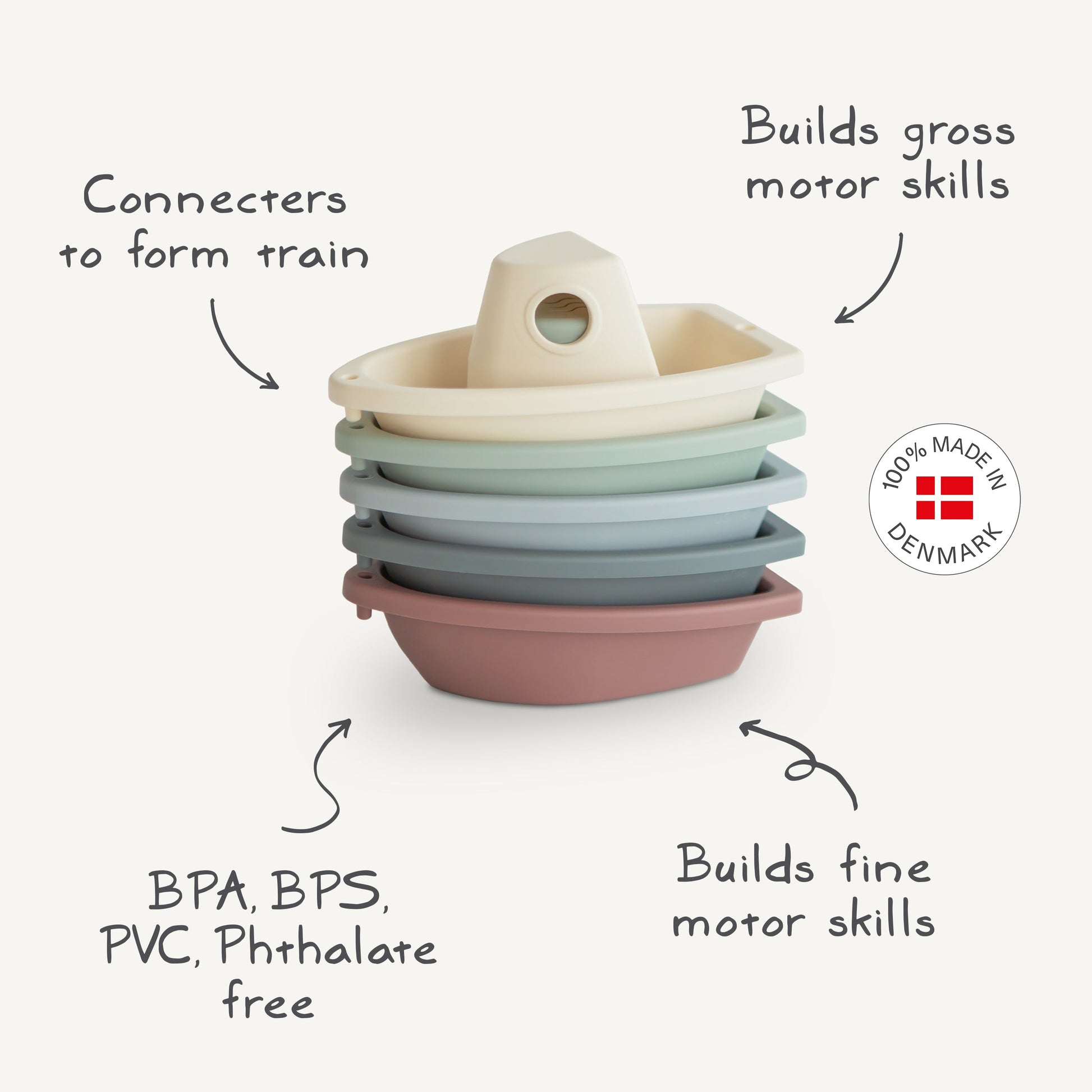 Bath Boats - Chickadees Wooden Toys