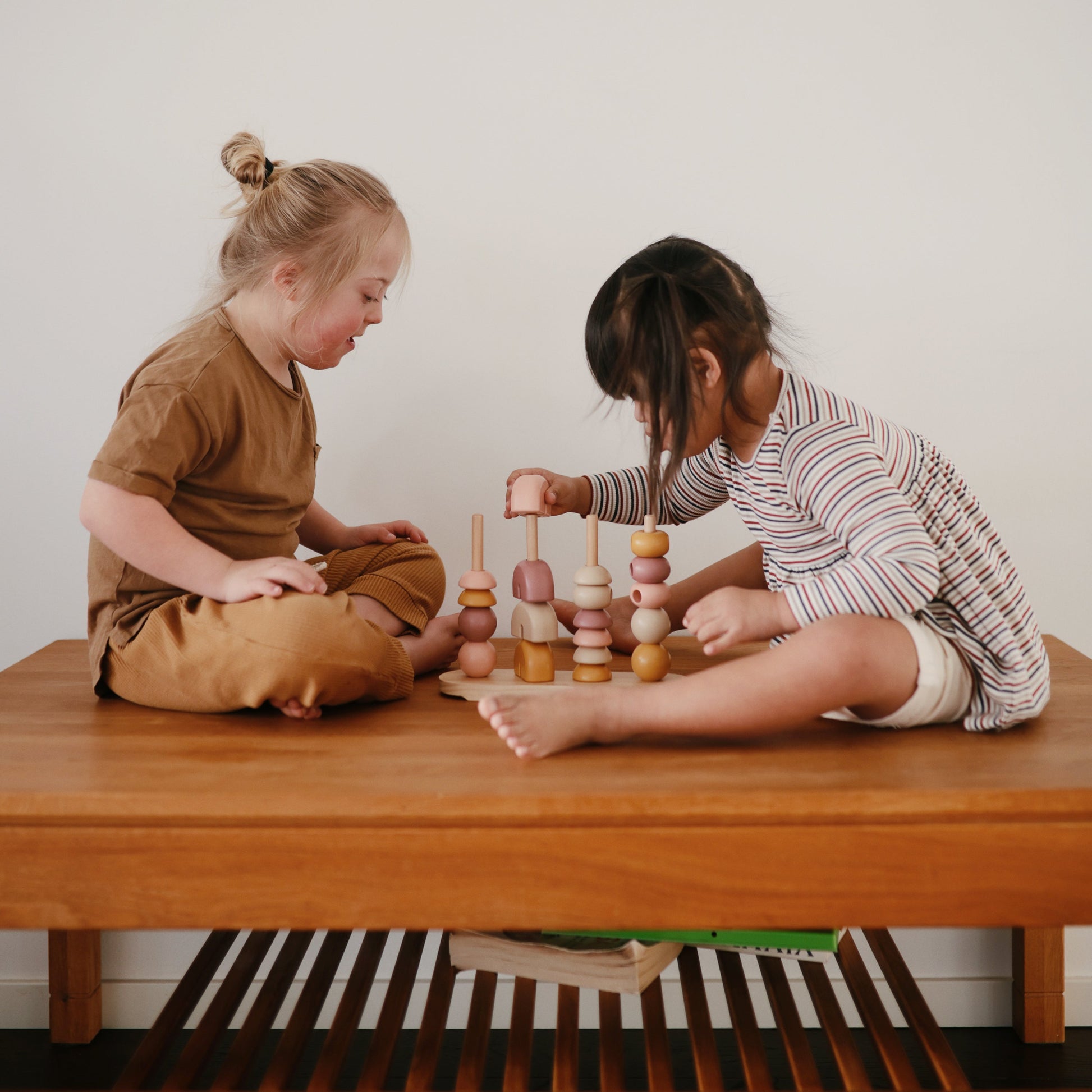 Wooden Multi Shape Stacker - Chickadees Wooden Toys