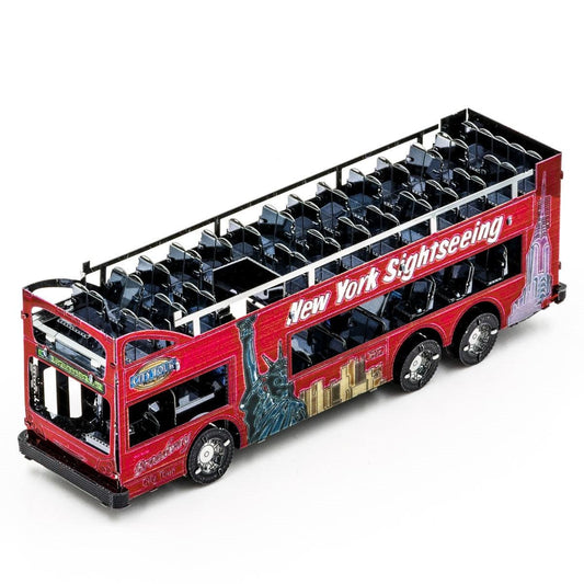 Big Apple Tour Bus 3D Steel Model Kit Metal Earth