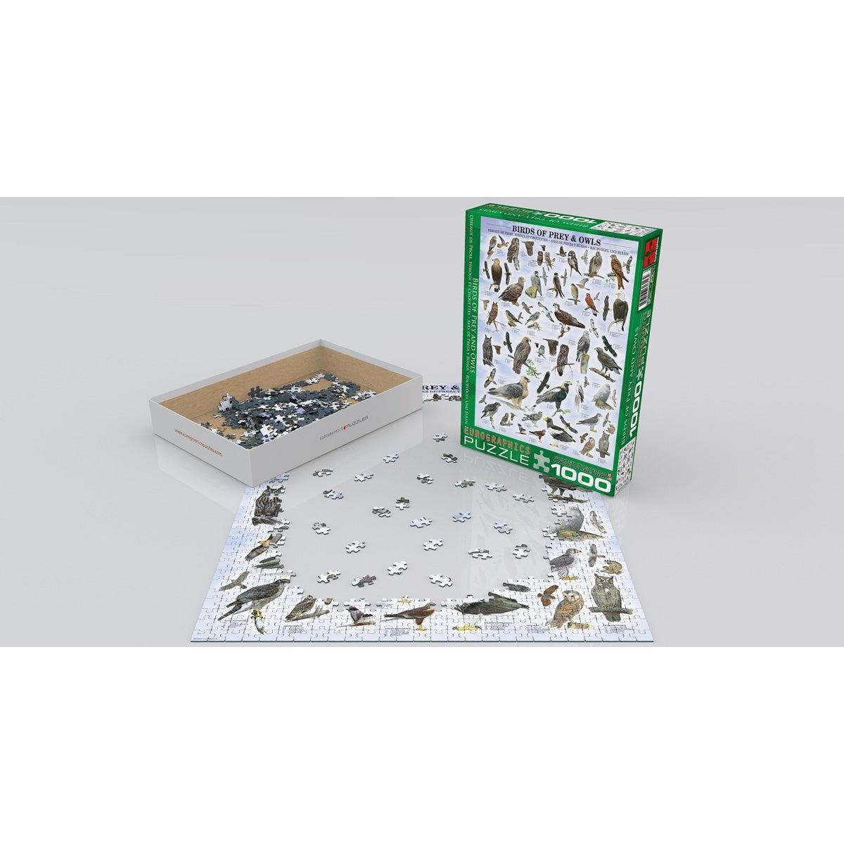 Birds of Prey & Owls 1000 Piece Jigsaw Puzzle Eurographics