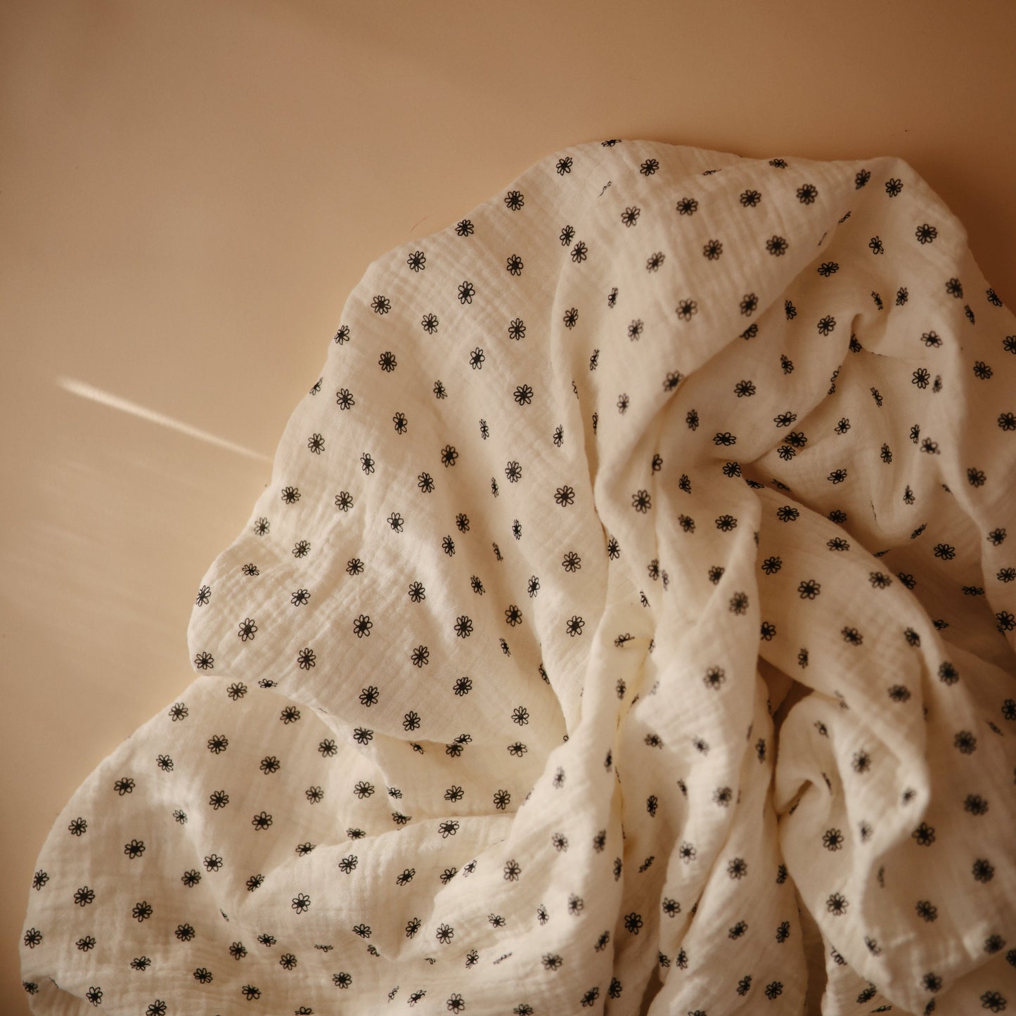 Organic Cotton Muslin Swaddle Blanket - Chickadees Wooden Toys