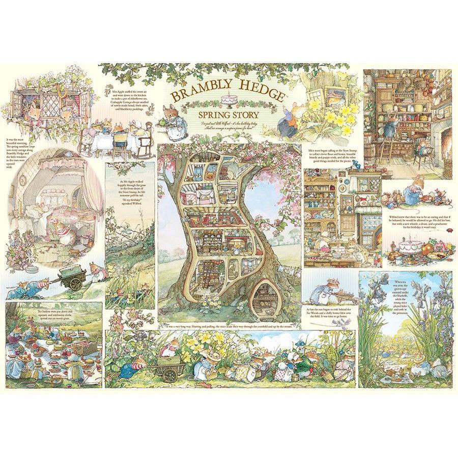Brambly Hedge Spring Story 1000 Piece Jigsaw Puzzle Cobble Hill - Chickadees Wooden Toys