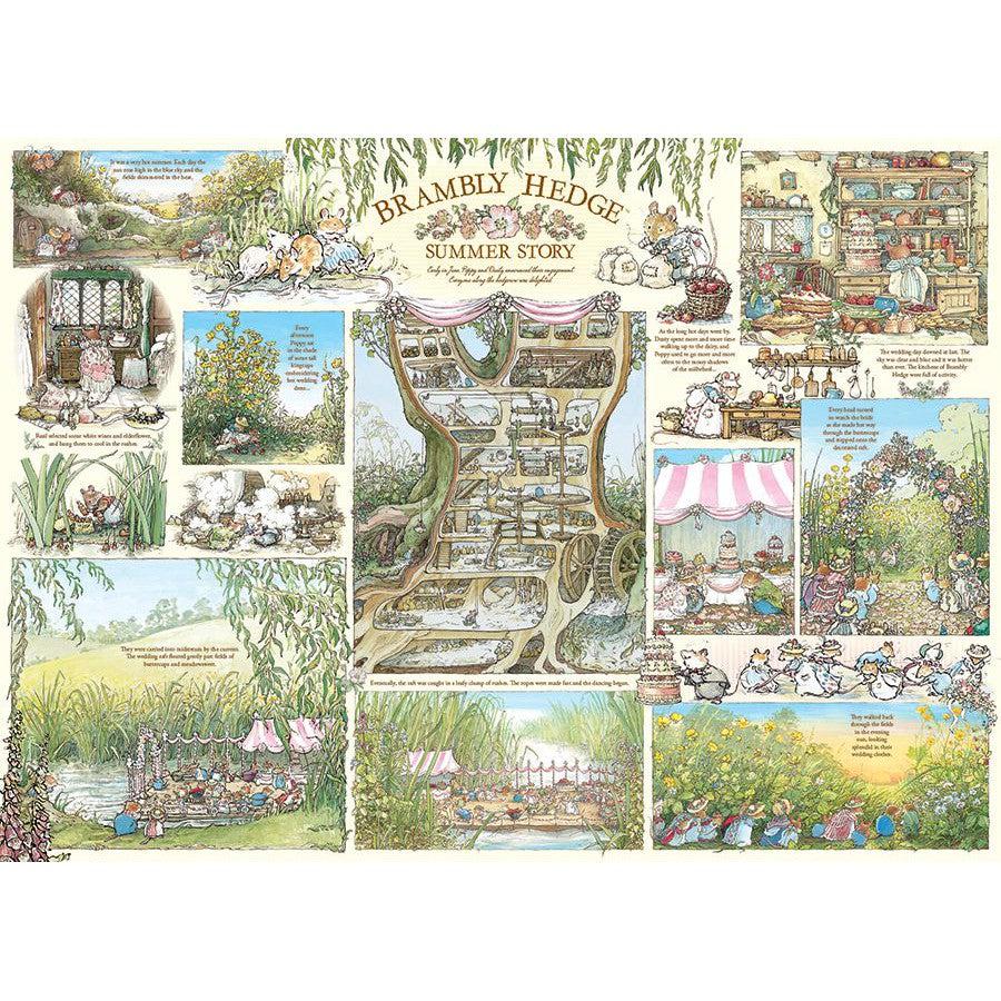 Brambly Hedge Summer Story 1000 Piece Jigsaw Puzzle Cobble Hill - Chickadees Wooden Toys