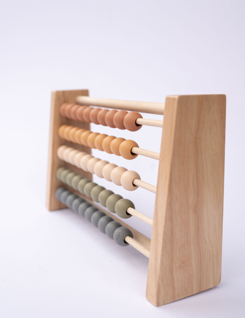 Neutral Wooden Abacus - Chickadees Wooden Toys