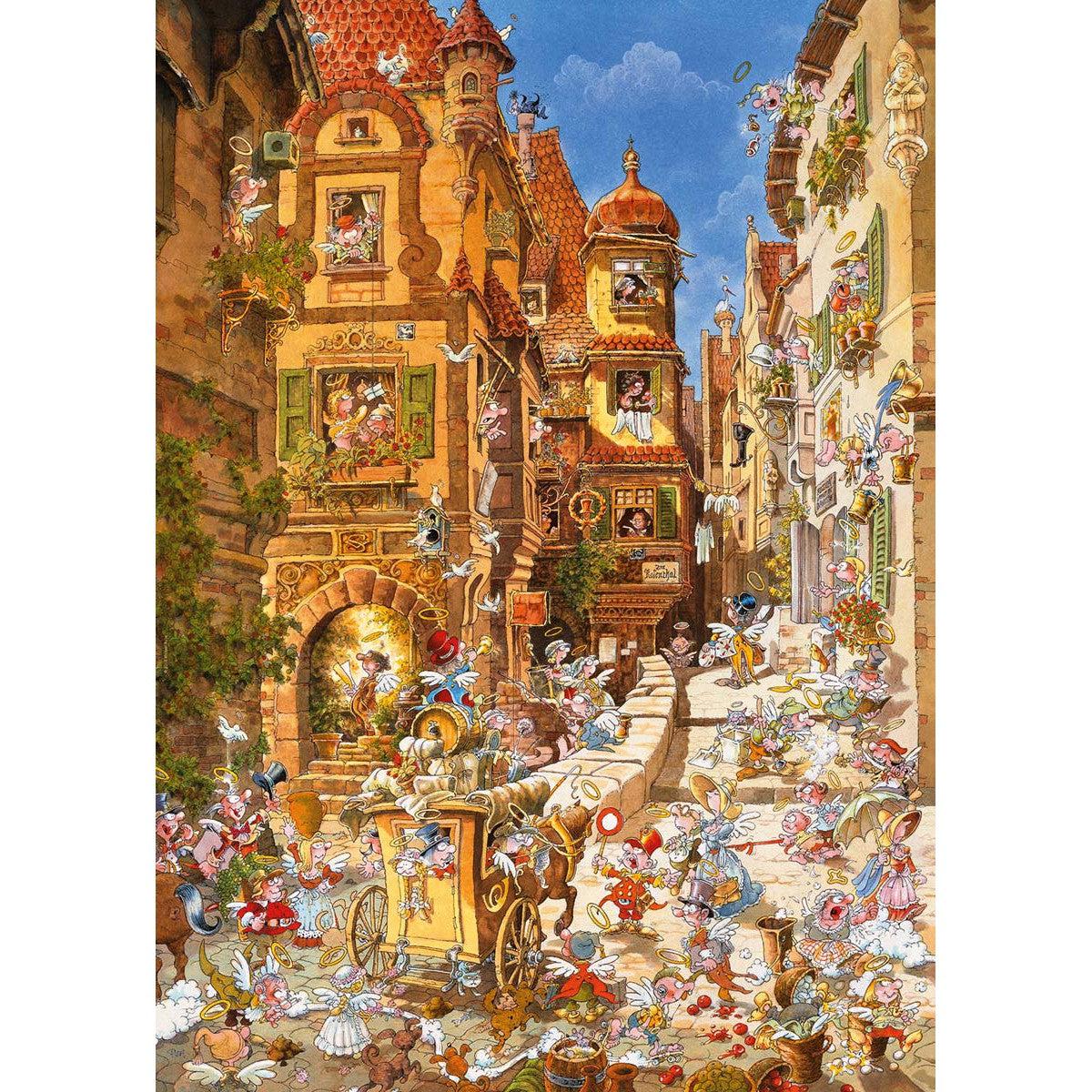 By Day Romantic Town 1000 Piece Jigsaw Puzzle Heye