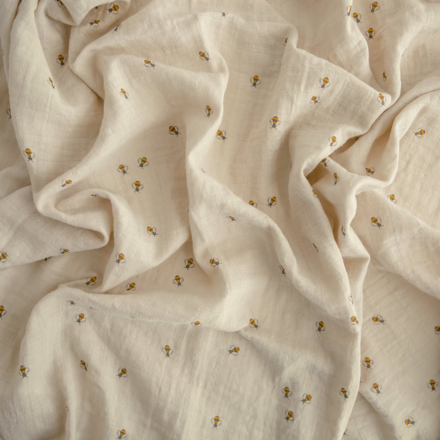 Organic Cotton Muslin Swaddle Blanket - Chickadees Wooden Toys