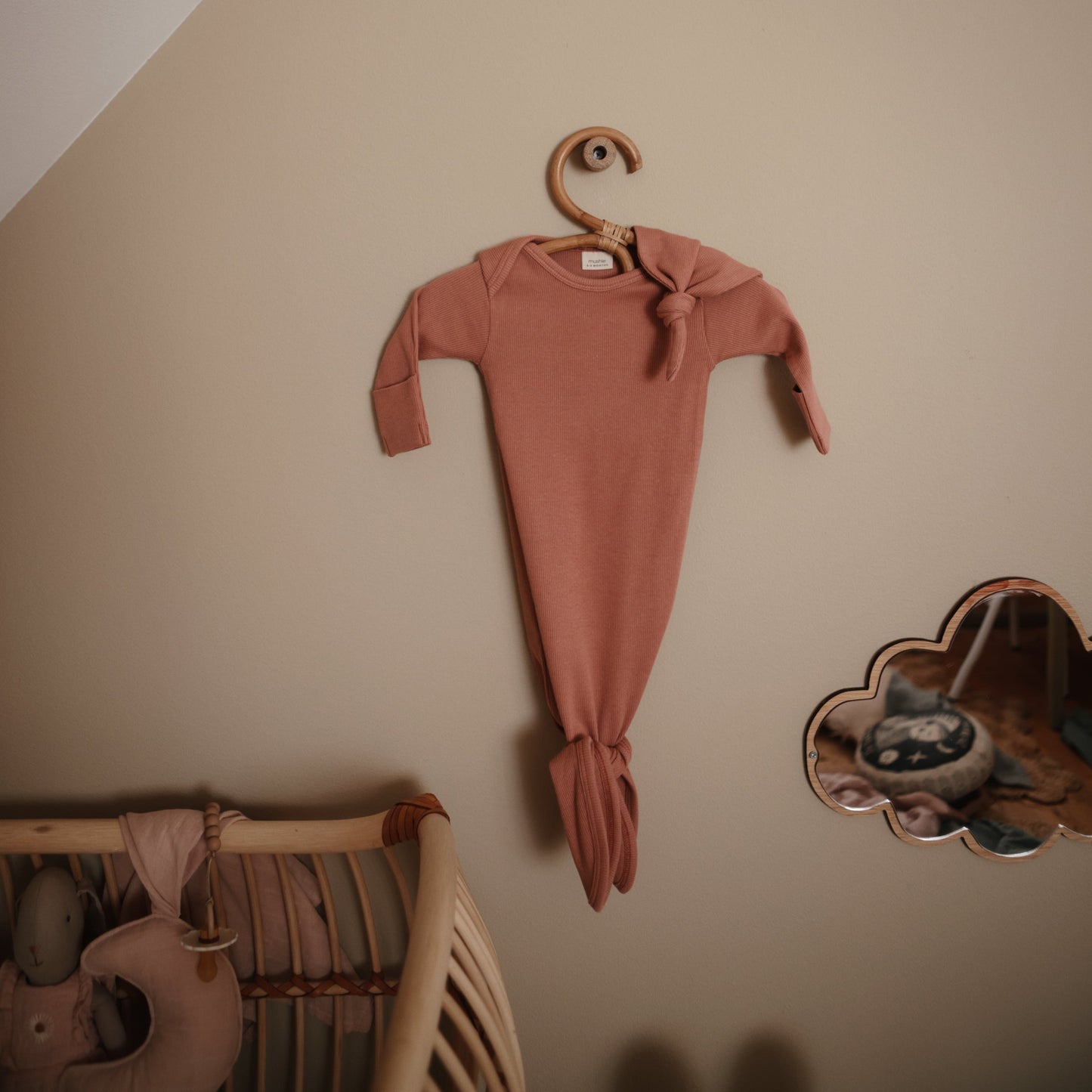 Ribbed Baby Beanie - Chickadees Wooden Toys
